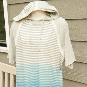 Buffalo David Bitton Women stripes Top hoodie sz L